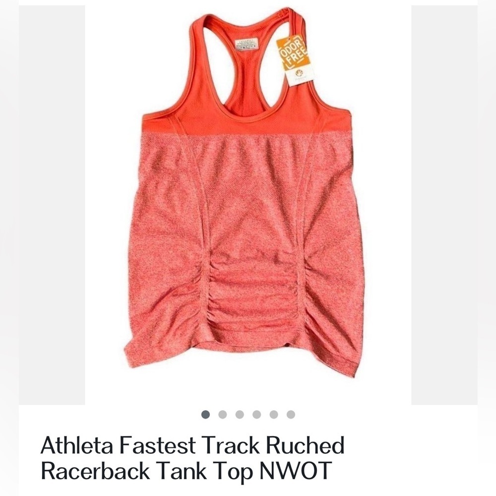 Athleta Fastest Track Ruched Racerback‎ Medium NWT